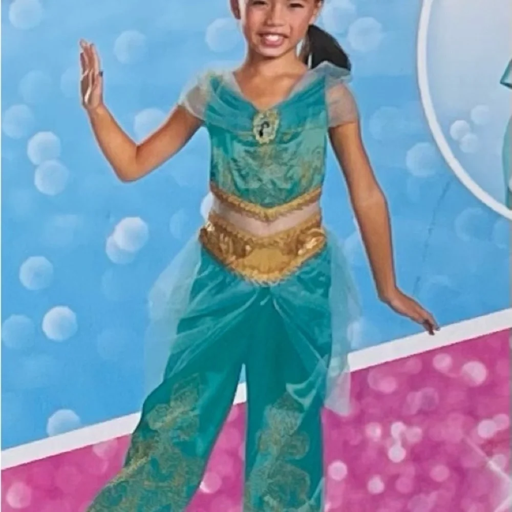 Disney Princess Jasmine From Aladdin Girls Deluxe Costume